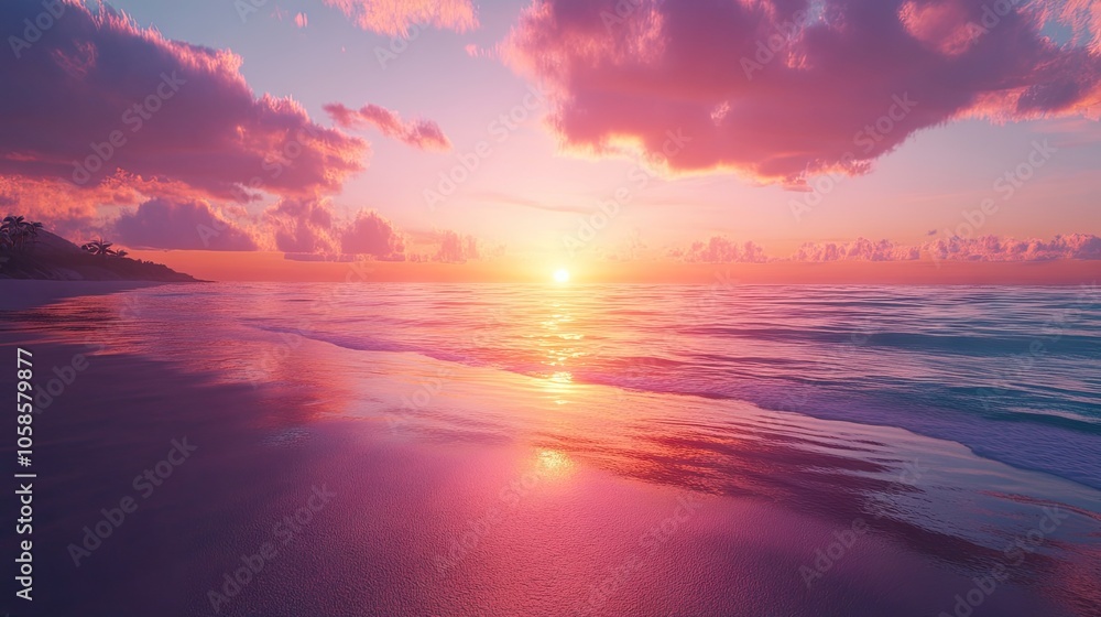 Beach at sunset with a serene sea reflects vibrant colors, creating a picturesque scene. This captivating beach at sunset invites tranquility, offering ample space for visual storytelling. Beach at sunset with a serene sea reflects vibrant colors, creating a picturesque scene. This captivating beach at sunset invites tranquility, offering ample space for visual storytelling.