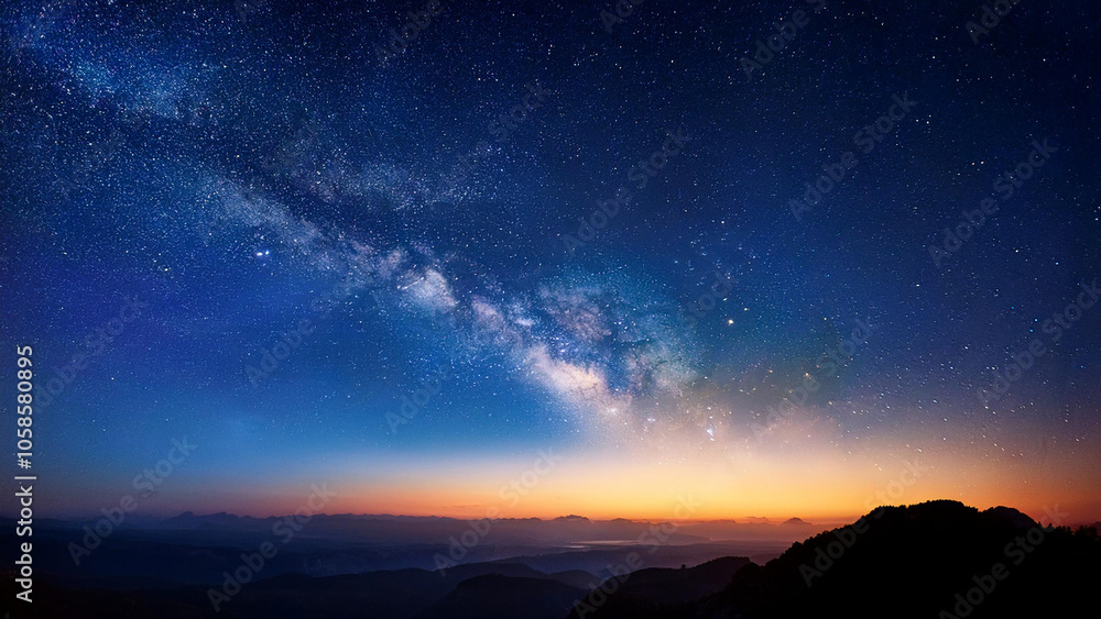Atmosphere of the sky at night Atmosphere of the sky at night