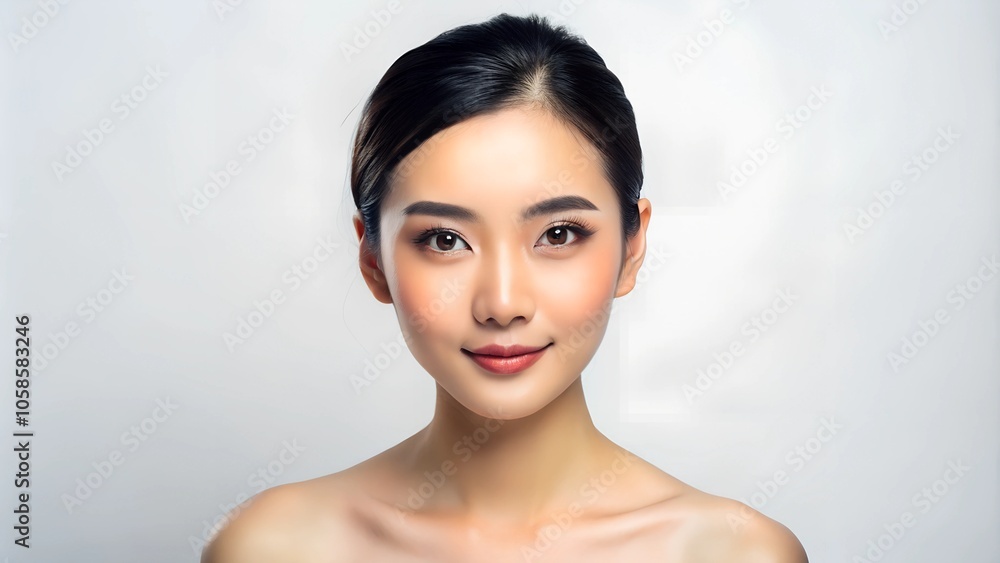 beautiful young asian woman with clean fresh skin beautiful young asian woman with clean fresh skin