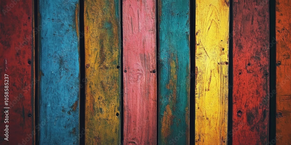 A background featuring an abstract design of a wooden fence, emphasizing the unique textures and colors found in the wood, creating an intriguing visual appeal.