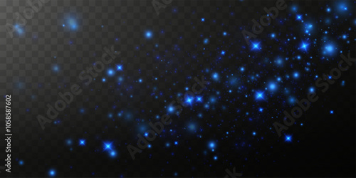 Light glow effect.Dust,luxury decoration. Vector illustration. Christmas flash. 