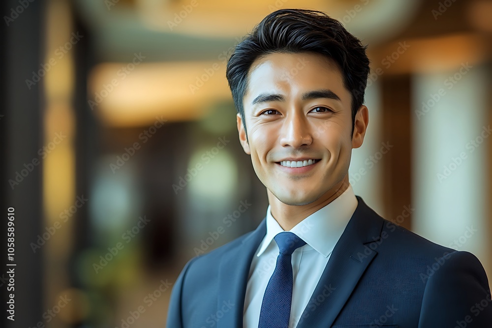 Confident Asian Businessman in Formal Attire Headshot Confident Asian Businessman in Formal Attire Headshot