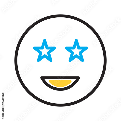 Vector multicolor icon for Euphoric