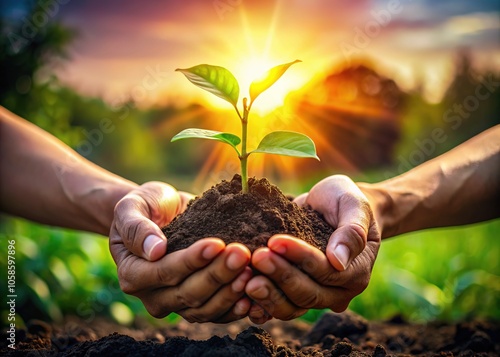 Seedlings sprout, a promise for a greener tomorrow.