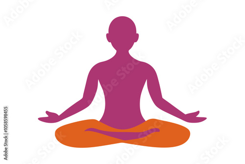 Wallpaper Mural silhouette of yoga person Torontodigital.ca