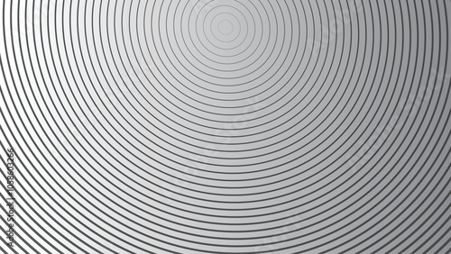 Abstract grey line circle with gradient for backdrop or presentation