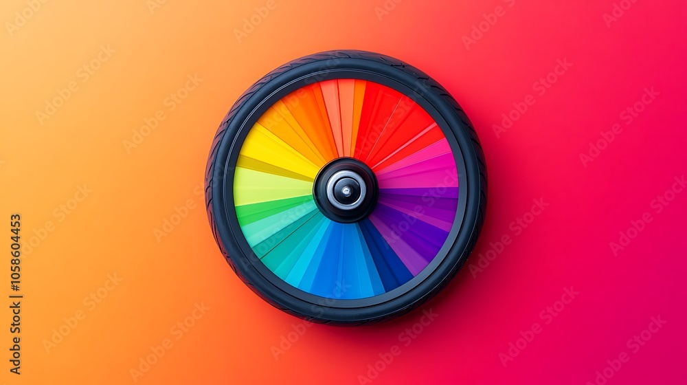 A colorful wheel with a gradient background, showcasing a spectrum of vibrant hues. A colorful wheel with a gradient background, showcasing a spectrum of vibrant hues.