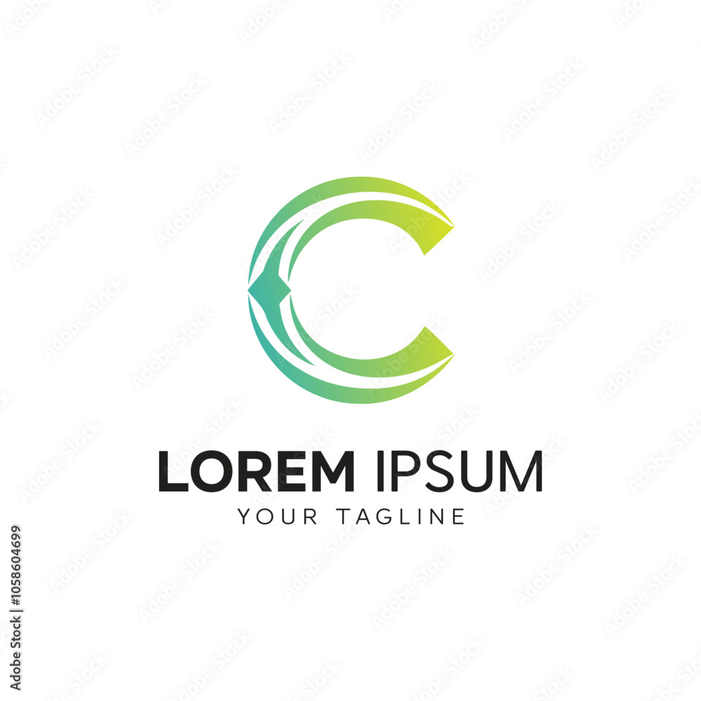 Fototapeta premium Letter C logo