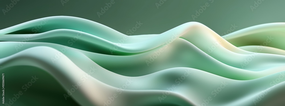 This abstract image features flowing green waves, showcasing smooth transitions and a serene atmosphere. Perfect for design projects needing a fresh, modern touch. This abstract image features flowing green waves, showcasing smooth transitions and a serene atmosphere. Perfect for design projects needing a fresh, modern touch.
