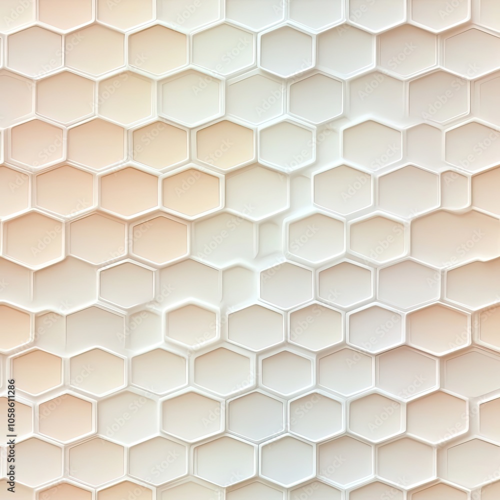 White and Cream Hexagon Pattern Abstract Background White and Cream Hexagon Pattern Abstract Background