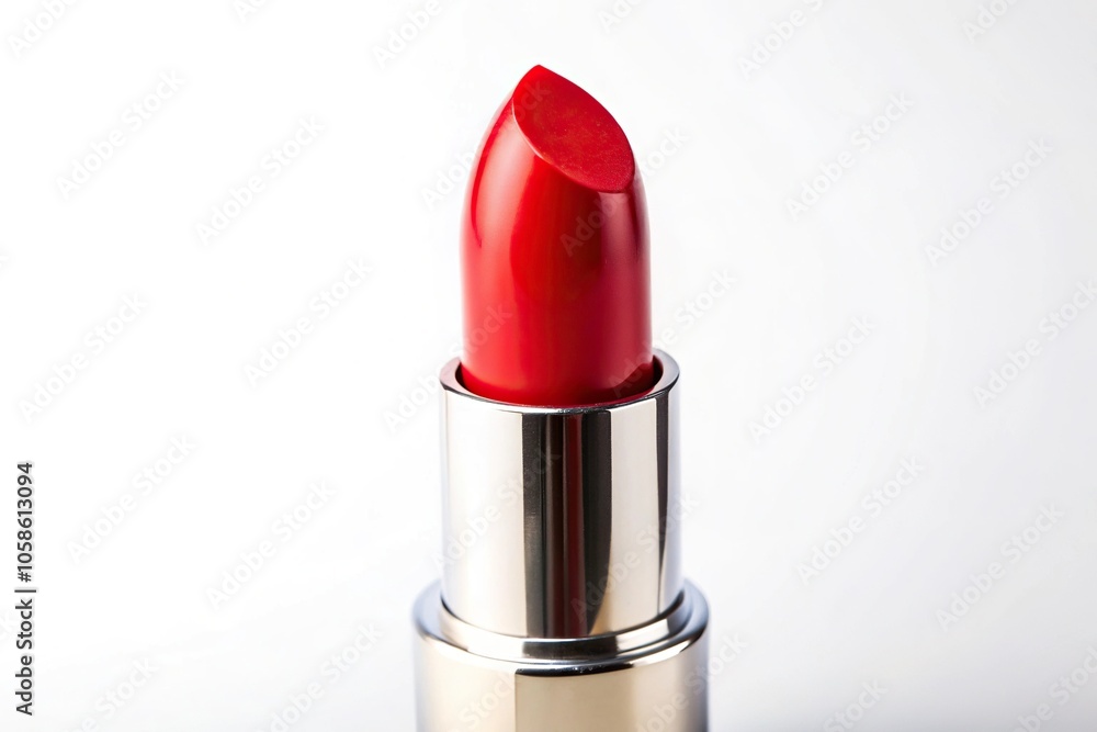 red lipstick mock up isolated on white background Extreme Close-Up red lipstick mock up isolated on white background Extreme Close-Up