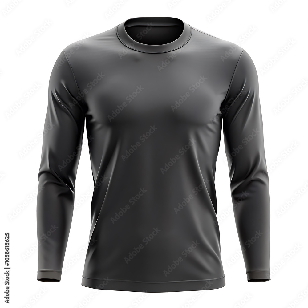Black long sleeve Crewneck Sweatshirt Mockup PNG. Black long sleeve Crewneck Sweatshirt Mockup PNG.