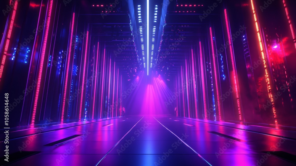 custom made wallpaper toronto digitalA stage illuminated with vibrant lights, creating a dynamic and energetic atmosphere for the performance