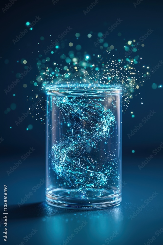 Enchanted Glass Jar with Sparkling Light Effects Enchanted Glass Jar with Sparkling Light Effects