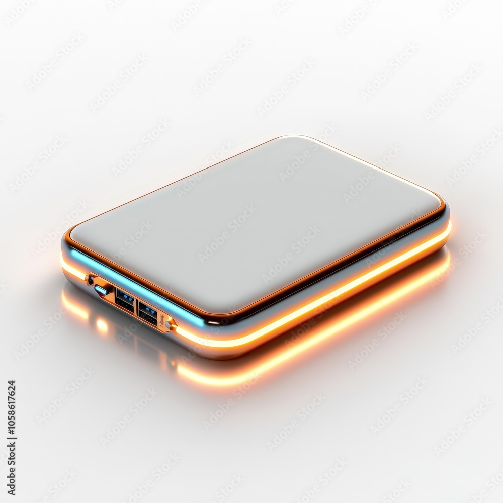 Modern Portable Power Bank with Sleek Design Modern Portable Power Bank with Sleek Design