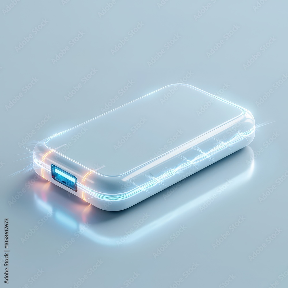 Modern Electric Power Bank with Light Effects Modern Electric Power Bank with Light Effects