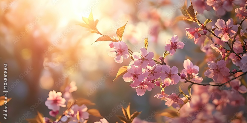 A serene scene featuring cherry blossoms is portrayed in gentle pastel colors, creating a peaceful atmosphere filled with the beauty of blooming flowers. A serene scene featuring cherry blossoms is portrayed in gentle pastel colors, creating a peaceful atmosphere filled with the beauty of blooming flowers.