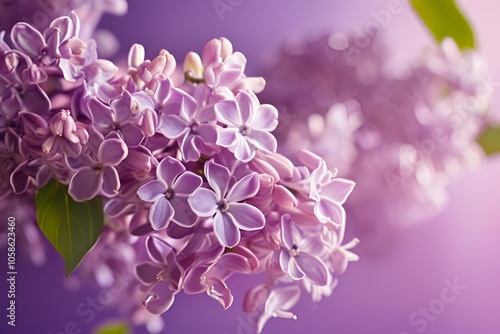 lilac flowers in spring photo