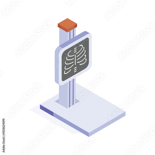 An amazing icon of x ray machine in modern design style