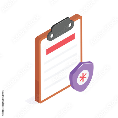 A clipboard with medical records used for patient documentation and care