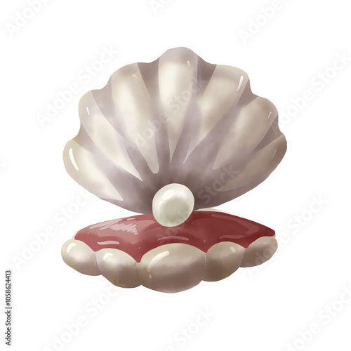 pearl in shell