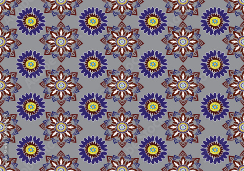 damask flora seamless pattern design for fabric curtain wallpaper mattresses carpet floor bed sheet bolster pillow blanket ceramic tile background wrapping ornament