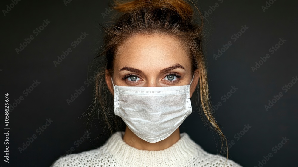Woman Wearing a Face Mask Woman Wearing a Face Mask