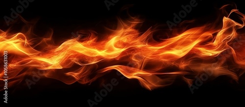 Abstract fiery wallpaper portraying intense energy