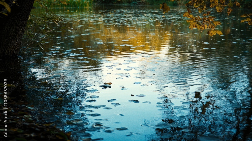 Tranquil Reflections on a Still Pond Tranquil Reflections on a Still Pond