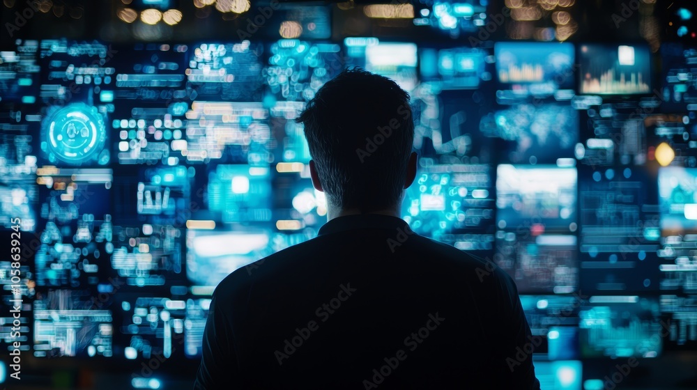 Individual using ai software to create and schedule personalized content across multiple digital platforms Individual using ai software to create and schedule personalized content across multiple digital platforms