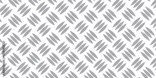 Diamond plate metal seamless pattern. Diamond structure texture. Metal construction background. Geometric diagonal tread stainless floor. vektor