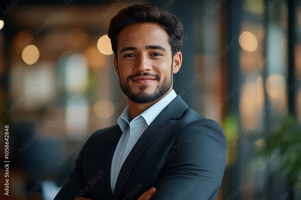 Confident Businessman in Suit - Successful & Motivated Leader Confident Businessman in Suit - Successful & Motivated Leader