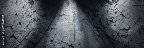 Noisy texture resembling scratched concrete, heavy roughness with uneven light reflections and deepened shadows. Created with generative AI technology