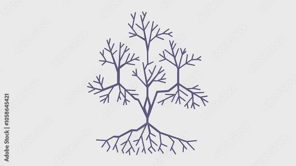 Fototapeta premium illustration of a tree