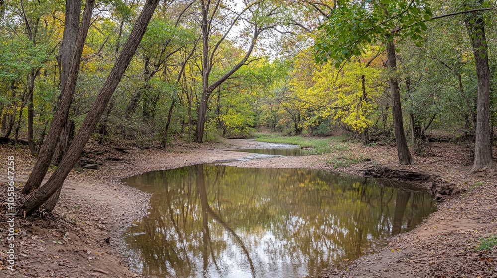 Autumn Reflections in a Forest Stream Autumn Reflections in a Forest Stream