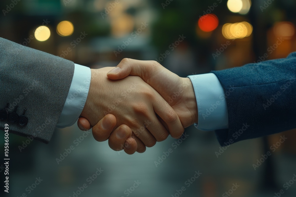 Partners corporate relationship concept. Close up handshake of business people in meeting attendance, Generative AI Partners corporate relationship concept. Close up handshake of business people in meeting attendance, Generative AI