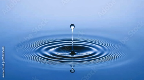 Water Droplet Splashing in Still Water