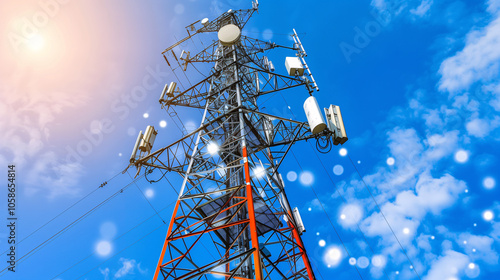 Wallpaper Mural Torre de telecomunicaciones y red de conexión inalámbrica al aire libre Torontodigital.ca