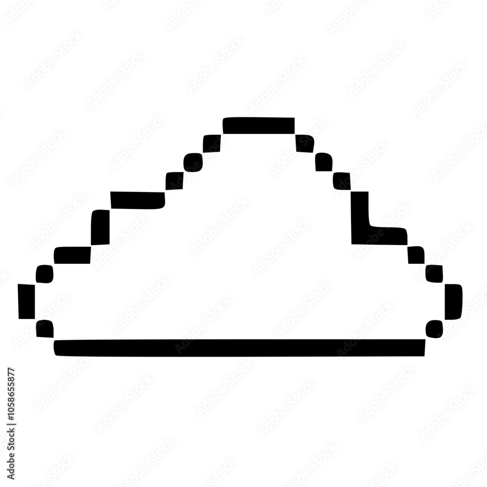 Fototapeta premium cloud 8 bit