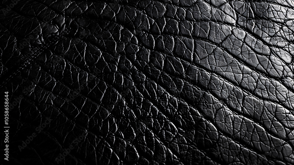 Panorama of black leather texture and background. Panorama of black leather texture and background.
