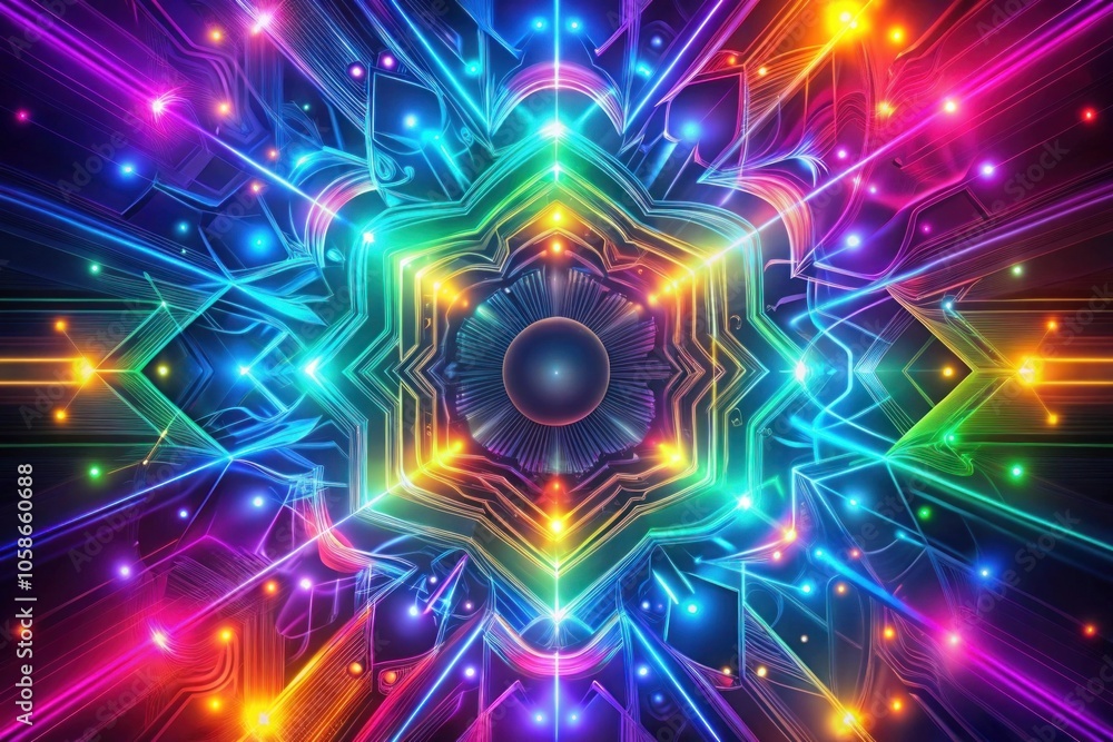 Obraz premium a colorful design with the colors of the rainbow