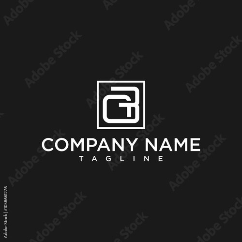 gb or bg luxury initial square logo design inspiration photo