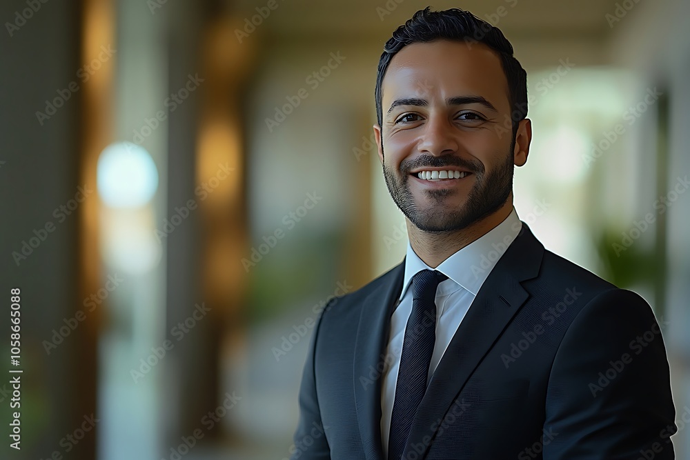 Confident Businessman Portrait - Sharp Suit, Friendly Smile Confident Businessman Portrait - Sharp Suit, Friendly Smile