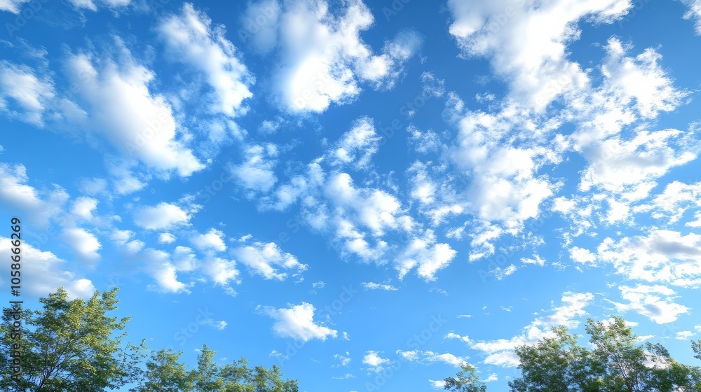 Morning blue skies create a perfect backdrop for new beginnings. Morning blue skies create a perfect backdrop for new beginnings.