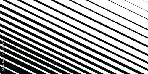 Halftone gradient lines pattern. Faded halftone black lines. Faded gradient background. Horizontal abstract geometric texture with parallel lines. vektor