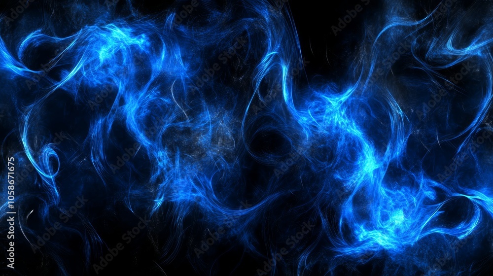 Mesmerizing blue smoke on black, abstract background for digital art, wallpapers, and creative projects Mesmerizing blue smoke on black, abstract background for digital art, wallpapers, and creative projects