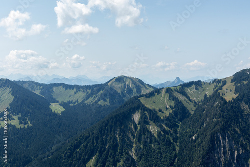 Bodenschneid mountain tour in springtime, Bavaria, Germany