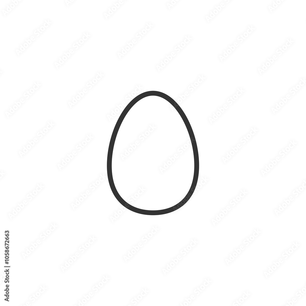 Egg icon isolated on transparent background Egg icon isolated on transparent background