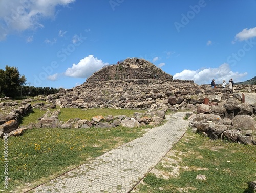 Archaeological nuragic site in Barumini, Sardegna, Italy photo