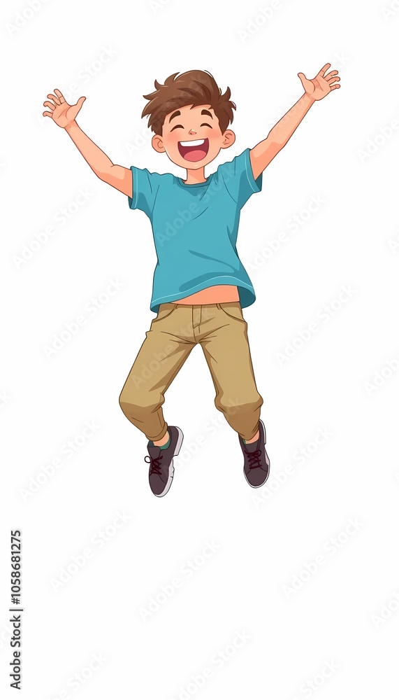 Overjoyed Teen Boy Overjoyed Teen Boy